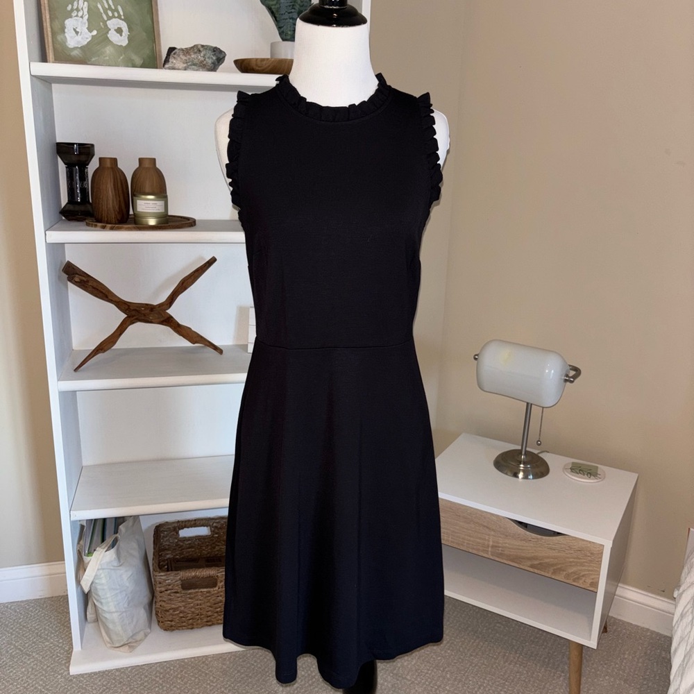 NWT Loft: Elegant Black Sleeveless Dress